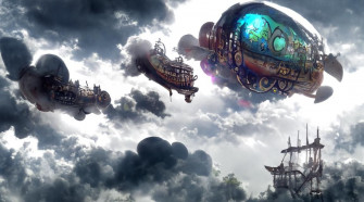 Steampunk Airships Ai Generated Artwork Nightcafe Creator