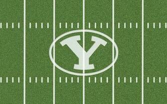 Football Field Byu Cougars Logo On With Resolutions
