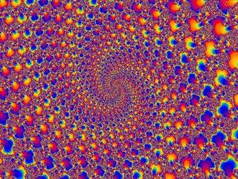 Animated Psychedelic Art Image Red And Blue Spiral