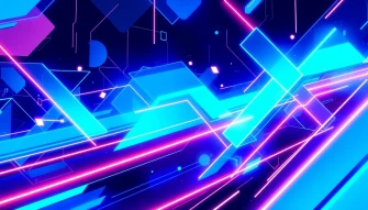 Blue Techno Wallpaper