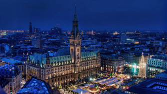 Hamburg Night HDtv Wallpaper
