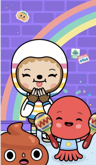 Adorable Toca Boca Pets In A Fun Filled Background