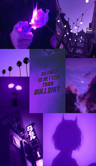 Trippy Aesthetic Purple Wallpaper