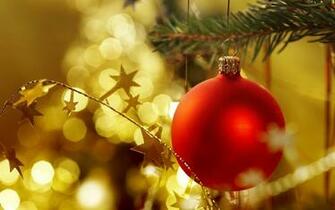 HD Christmas Balls Wide Wallpaper Mela