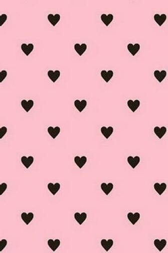 Black Cute Heart Pink Wallpaper