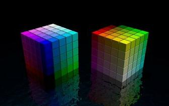 Fond Ecran Abstrait Cube Couleur Wallpaper Colorful HD