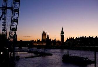 London Eye England River Thames Bridge City Big Ben
