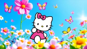 Hello Kitty Spring Computer Wallpaper