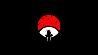 Unlock Your Spiritual Power With The Minimalist Sharingan Wallpaper