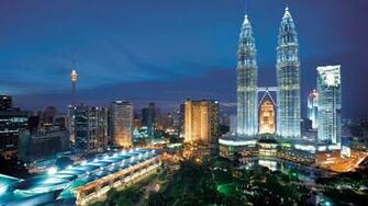 Kuala Lumpur At Night Malaysia Desktop HD Wallpaper