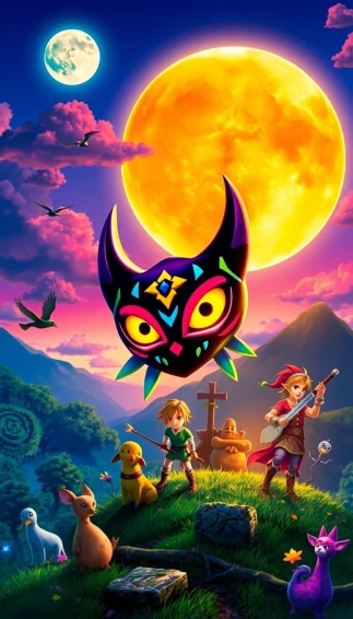 Zelda Majora S Mask 3ds Wallpaper