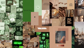 Brown And Green Aesthetic Wallpaper