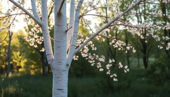 White Birch Tree Wallpaper