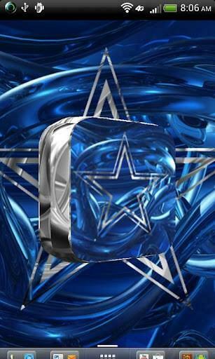 Dallas Cowboys Star Logo 3d Spinning Artistic Live