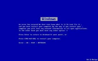 Blue Screen Error Wallpaper Image