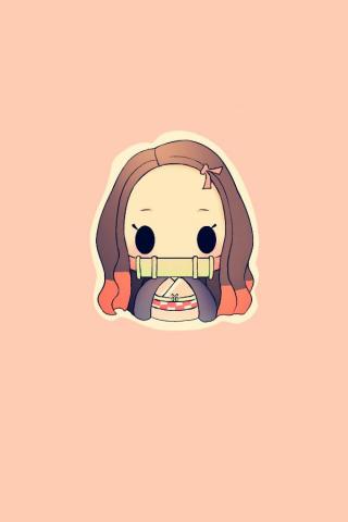 My First Chibi Nezuko Wallpaper By Me Ark
