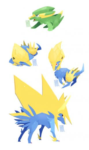 Electrike Manectric Pokemon Fan Art With Image