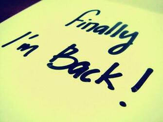 Finally I Am Back My Confession Four Letter Words Lettering