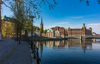 Wallpaper Stockholm Sweden Promenade Image For