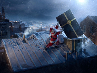 Santa Claus Christmas Celebrations HD 4k Gift Wallpaper