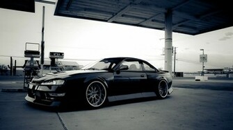 Nissan 200sx S14 Tuning Black Wheels Wallpaper Photos Car