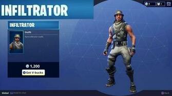 Rare Infiltrator Character Outfit Skin For Vbucks In Fortnite