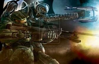 Master Chief And Arbiter By Stevepalenicastudios