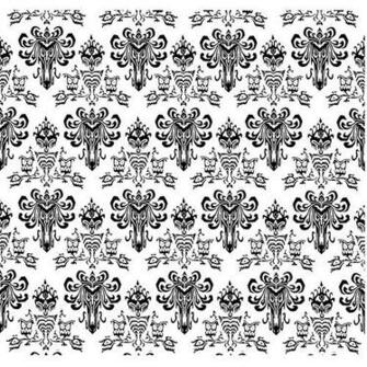 Disney S Haunted Mansion Phantom Manor Hallway Wallpaper B W A