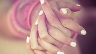 Crossed Hands Nails Wallpaper