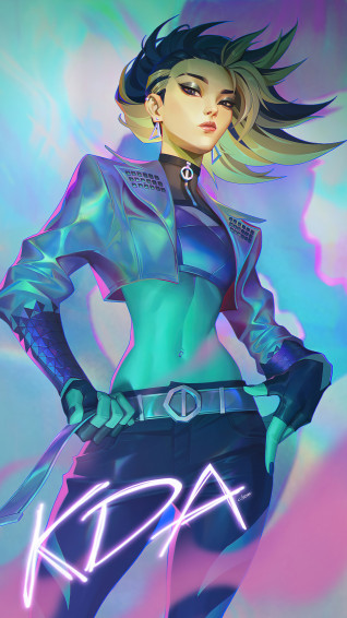 K Da Akali All Out Lol Wallpaper iPhone Phone 4k 4961e
