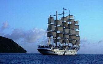 Royal Clipper Sailing Ship Wallpaper
