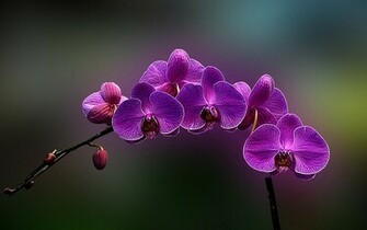 Flowers Orchids Wallpaper Purple