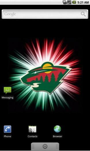 Minnesota Wild Live Wallpaper Screenshot