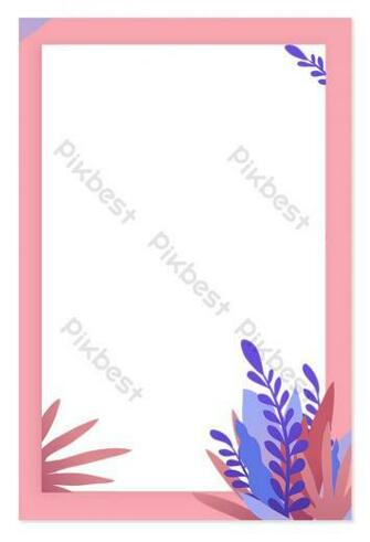 Sweet Romantic Flowers Vector Kanban Background Background