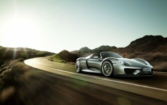 Porsche Spyder Wallpaper X Front Side Silver