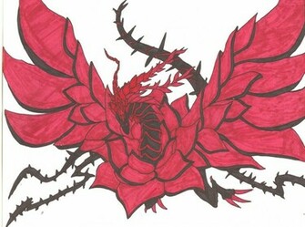 Black Rose Dragon By Violetrosedragon14