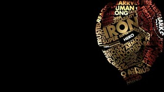 Wallpaper Minimalistic Iron Man Text Marvel Comics Black