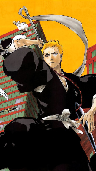 Bleach Manga Ichigo 4k Phone iPhone Wallpaper 6620b