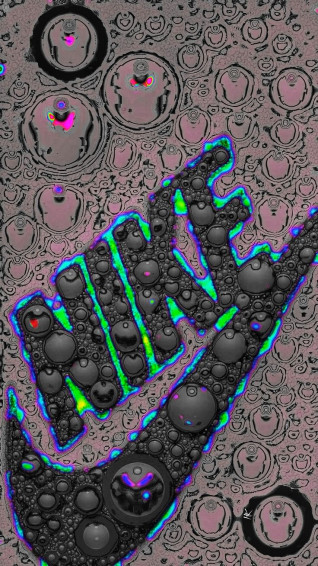 Sara On Background In Trippy Visuals Cool Nike