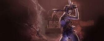 Lagoon Revy Black Wallpaper Saber