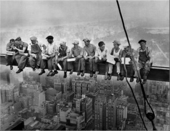 Lunch Atop A Skyscraper Poster Wallpaper Charles C Ebbets