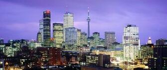 Toronto Canada Night City Lights Light Wallpaper Background