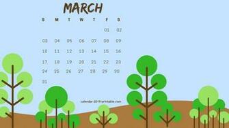 March HD Wallpaper Calendar