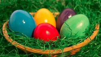 Easter Basket Wallpaper Holiday