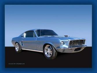 Ford Mustang Fastback Wallpaper Light Blue