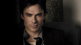 Wallpaper Face Ian Somerhalder Damon Salvatore The Vampire Diaries