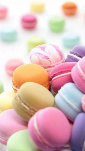 Cute Colorful Wallpaper iPhone Macaroon Macaron