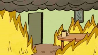 This Is Fine Background Wallpaper