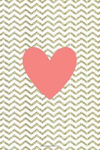 Coral Chevron Wallpaper iPhone