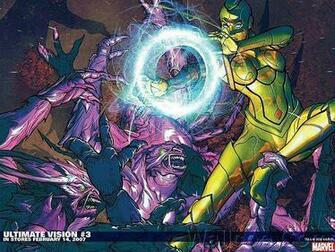Ultimate Vision Marvel Comics Wallpaper Wallcoo Net